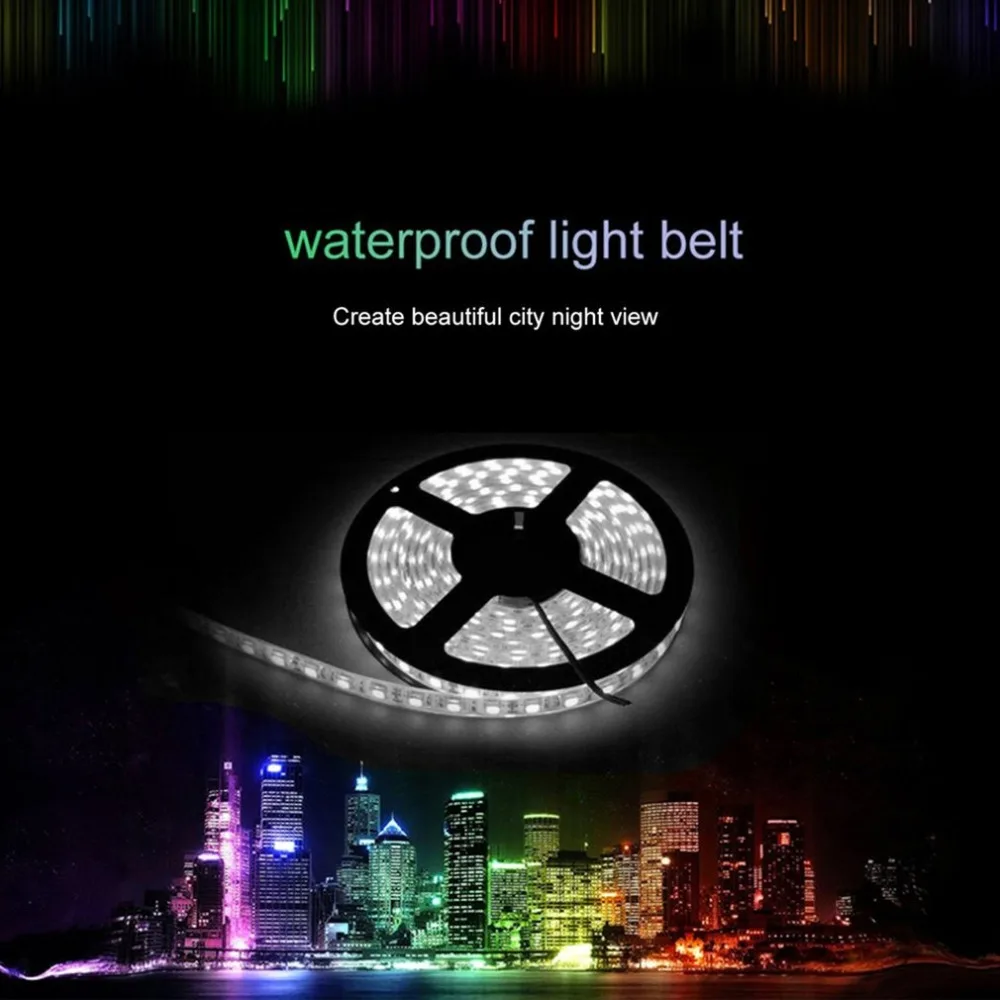 5 м 300 светодио дный Light 3528 DC12V водонепроницаемый RGB Светодиодные ленты свет с 1A