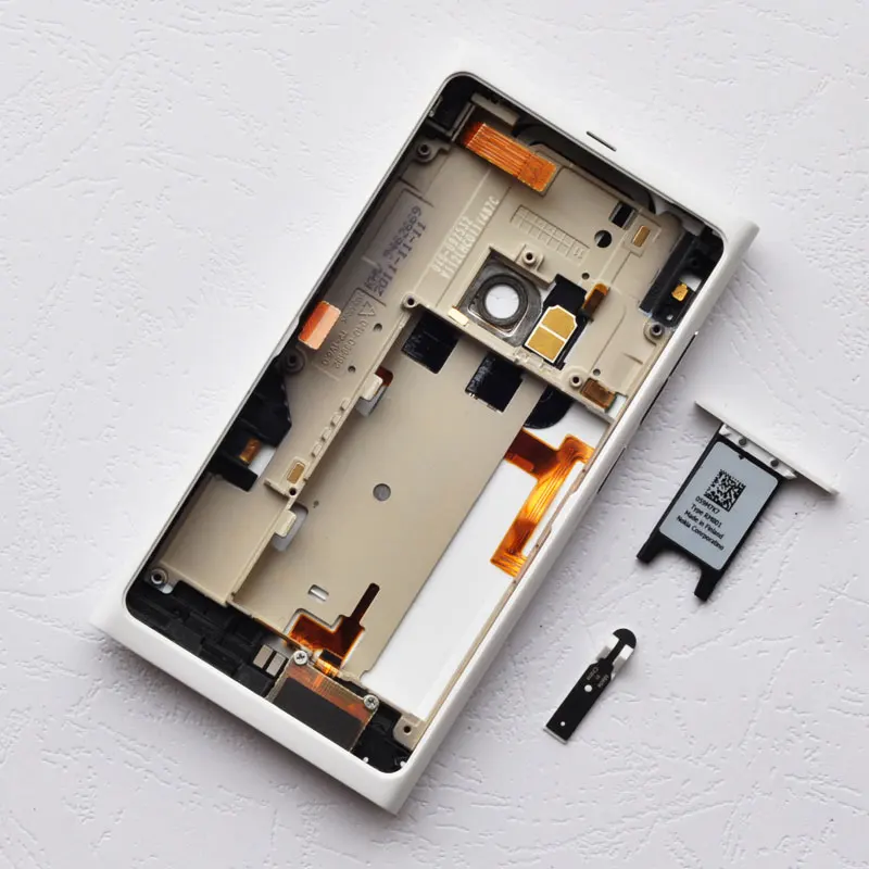 BINYEAE Алюминий Батарея крышка Редкие Корпус для Nokia N9 задний Чехол с боковыми кнопками+ лоток+ Камера объектив+ логотип N9 Запчасти
