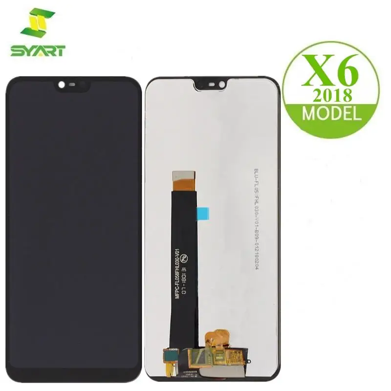Для Nokia X6 2018 ЖК дисплей сенсорный экран дигитайзер сборка запасные части +