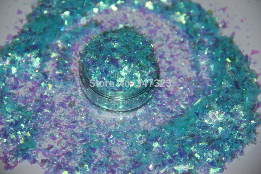10 радужных цветов случайный вырез блеск майлар для украшения ногтей и других |