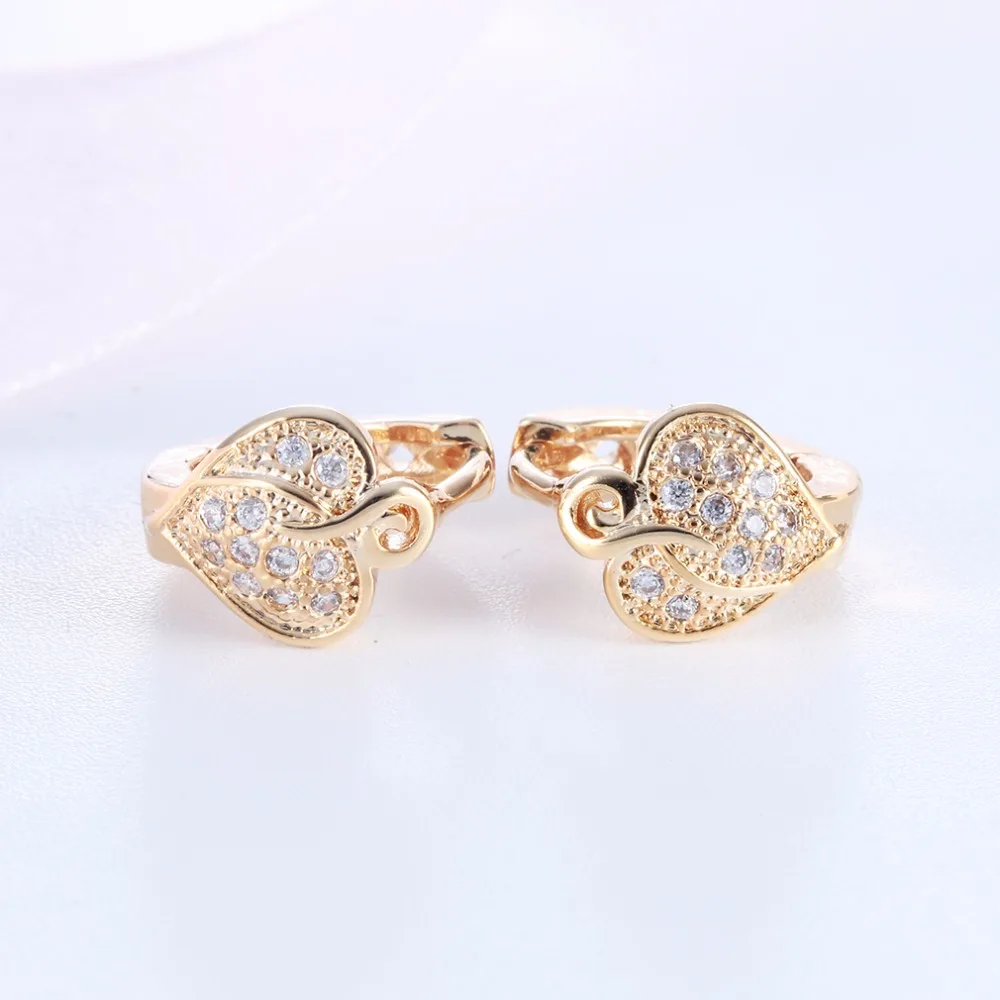 Kinitial 1 пара очаровательных с изображением сердца листков клевера микро проложить