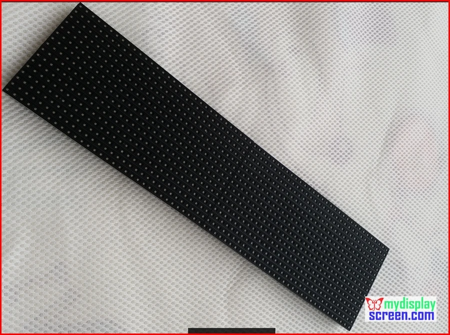 P4.75 SMD красный светодиодный модуль 4,75 мм высотой с ясным верхом для текстового дисплея 304*76 мм 64*16 пиксельная монохромная панель.