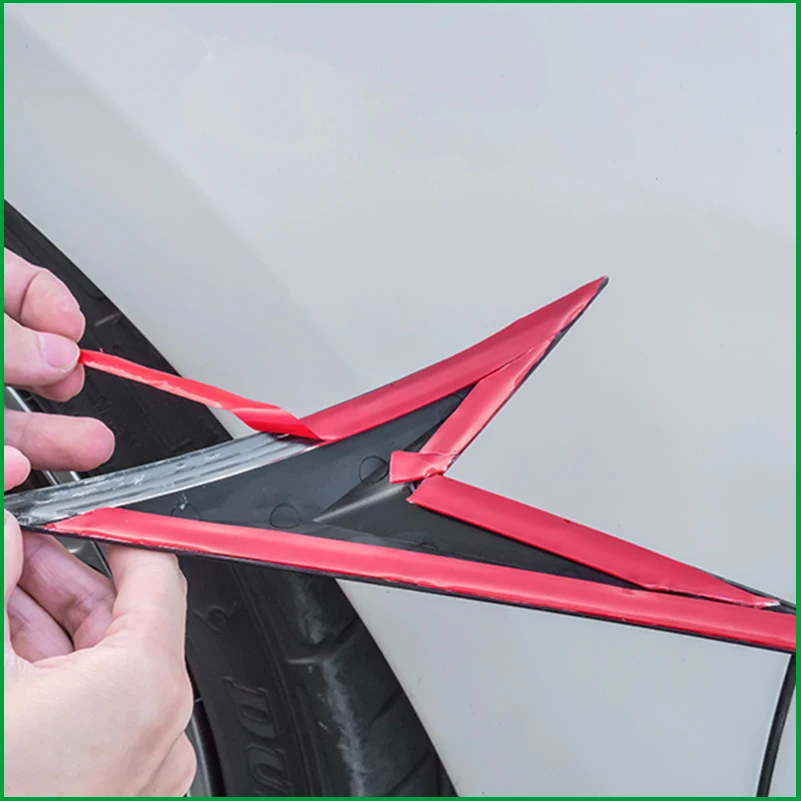 Для Honda Civic 10th ABS углеродное волокно цвет автомобиля передняя сторона Вентиляционное крыло наружное украшение крышка наклейка отделка