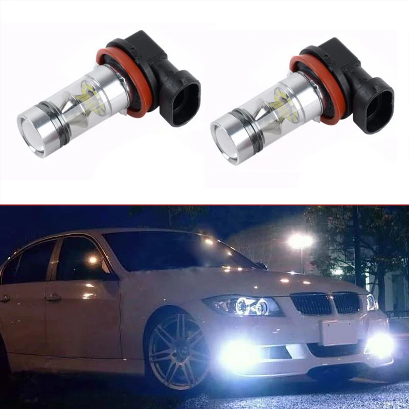 BOAOSI 2x супер белый H8 H11 CREE чип 3030 светодиодный туман светильник дальнего света