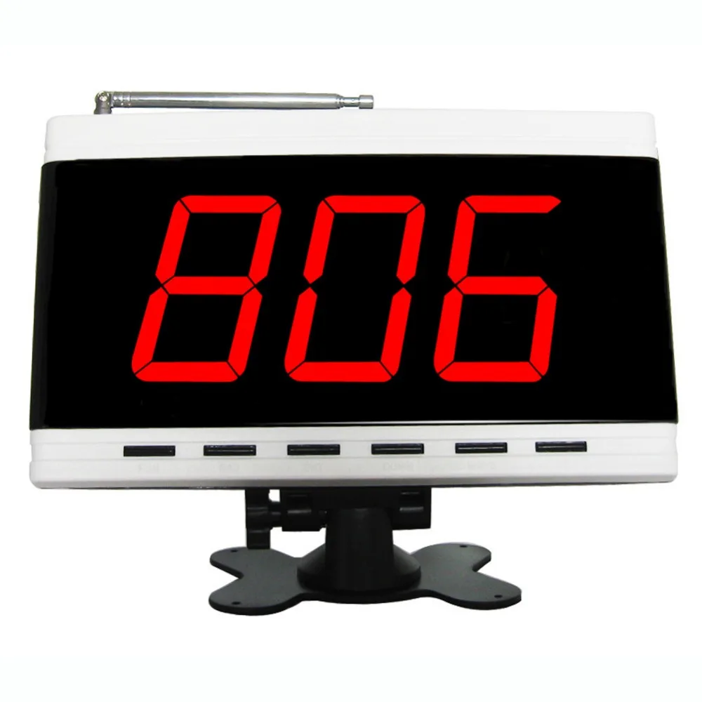 SINGCALL Беспроводной подкачки Системы 10 на одной пуговице тонкий настольные звонки