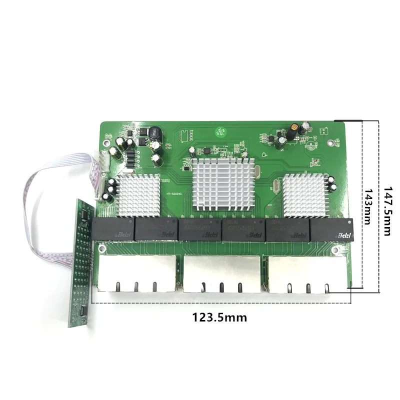 OEM новая модель 24-портовый гигабитный коммутатор модуль Настольный RJ45 Ethernet 10/100/1000