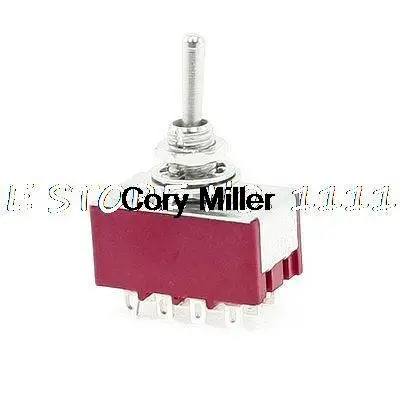 4PDT 4P2T ON 12 терминалов мини переключатель 6A/125VAC 2A/250VAC защелка|switch|latching switchlatch |