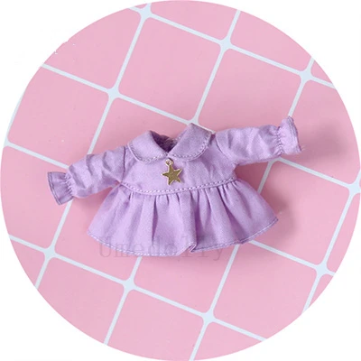 Color-3 1 шт. ручной работы милый OB11 платье куклы для Obitsu 11,1/12 BJD куклы одежда аксессуары - Цвет: Color-3
