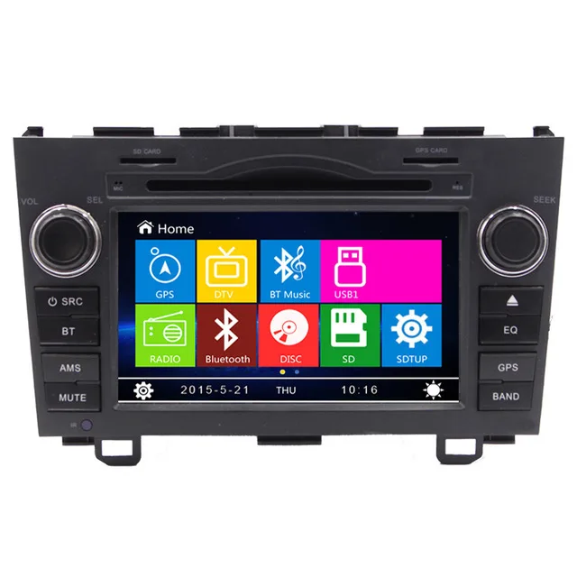 7 &quotdvd плеер автомобиля GPS навигации для Honda CR V CRV 2006 2007 2008 2009 2010 2011 с ТВ IPOD RDS Радио