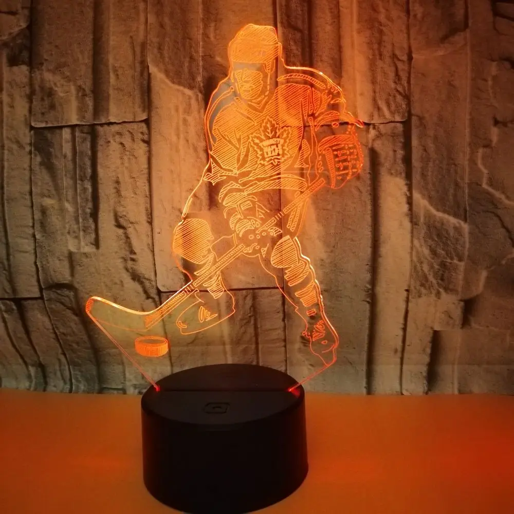 3d светодиодные ночные лампы для хоккея с шайбой 7 цветов|Ночники| |