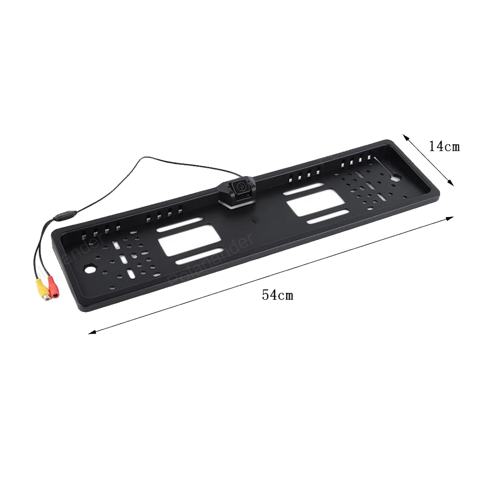 

European Car License Plate Camera 170 Degree Waterproof Reverse CMOS Rear View Parking Camera 4 LED Night Vision