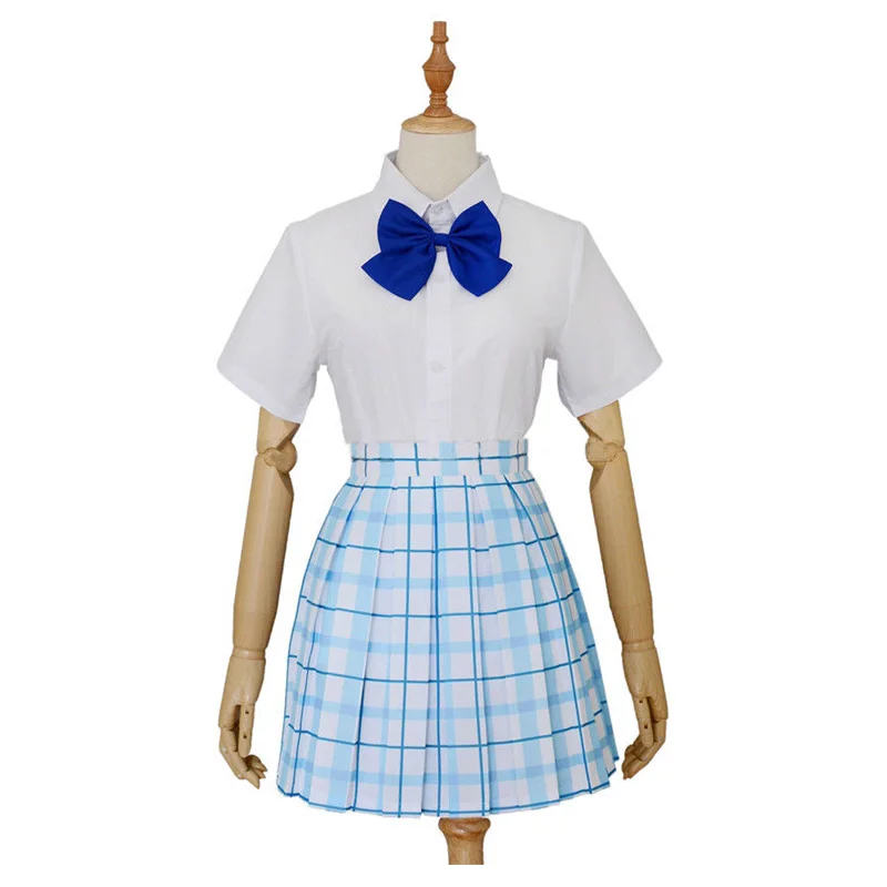 Костюм для косплея тихий голос Shouko Nishimiya Shoko Униформа юбка костюм одежда|white dress|cute