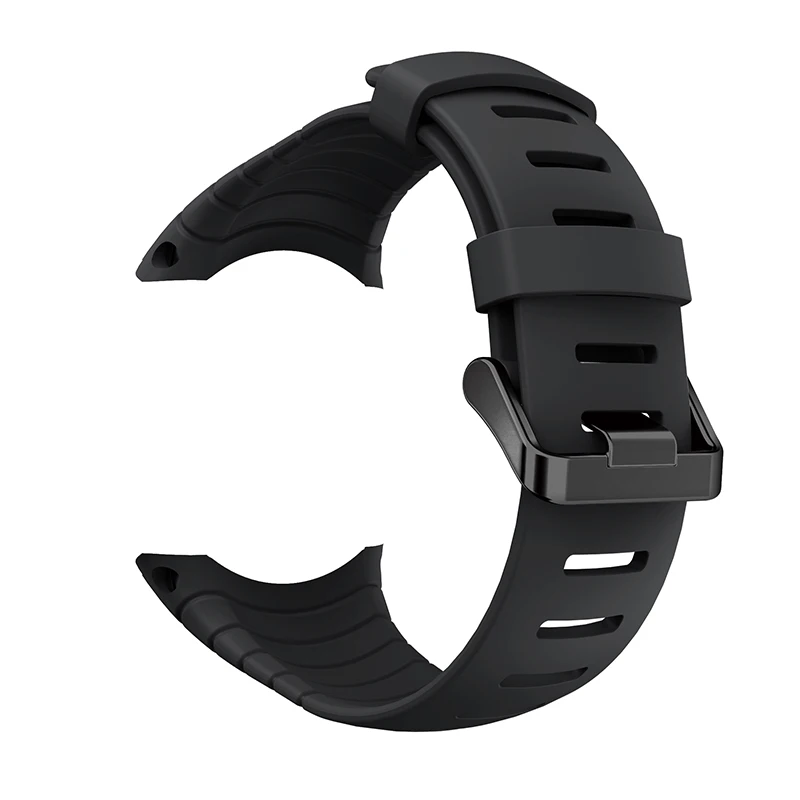 Модный спортивный ремешок для часов силиконовый + застежки пряжки SUUNTO CORE сменные