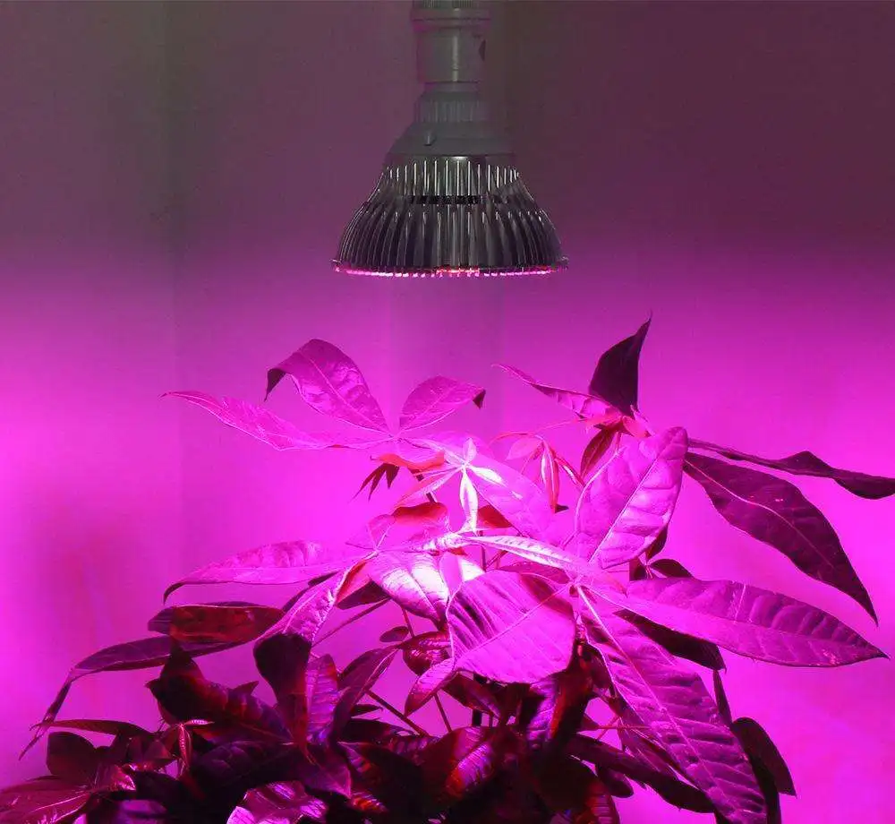 E27 18W 28W 30W 50W 80W LED Plant Growth Lamp Full Spectrum AC85-265V Hydroponic System Plant Lamp PA Lamp LED Plant Growth Lamp