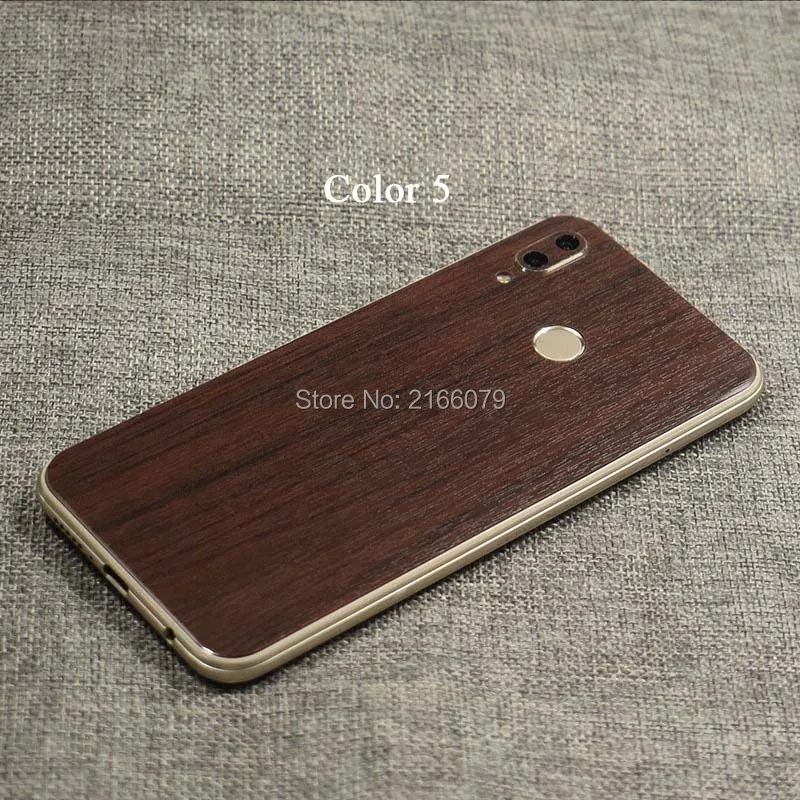 For Huawei P20 Lite / Nova 3e 5.84&quot Fashion Full Back Cover 3D Imitation Wood Grain Protection Skin Decal Sticker (Not a Case) |