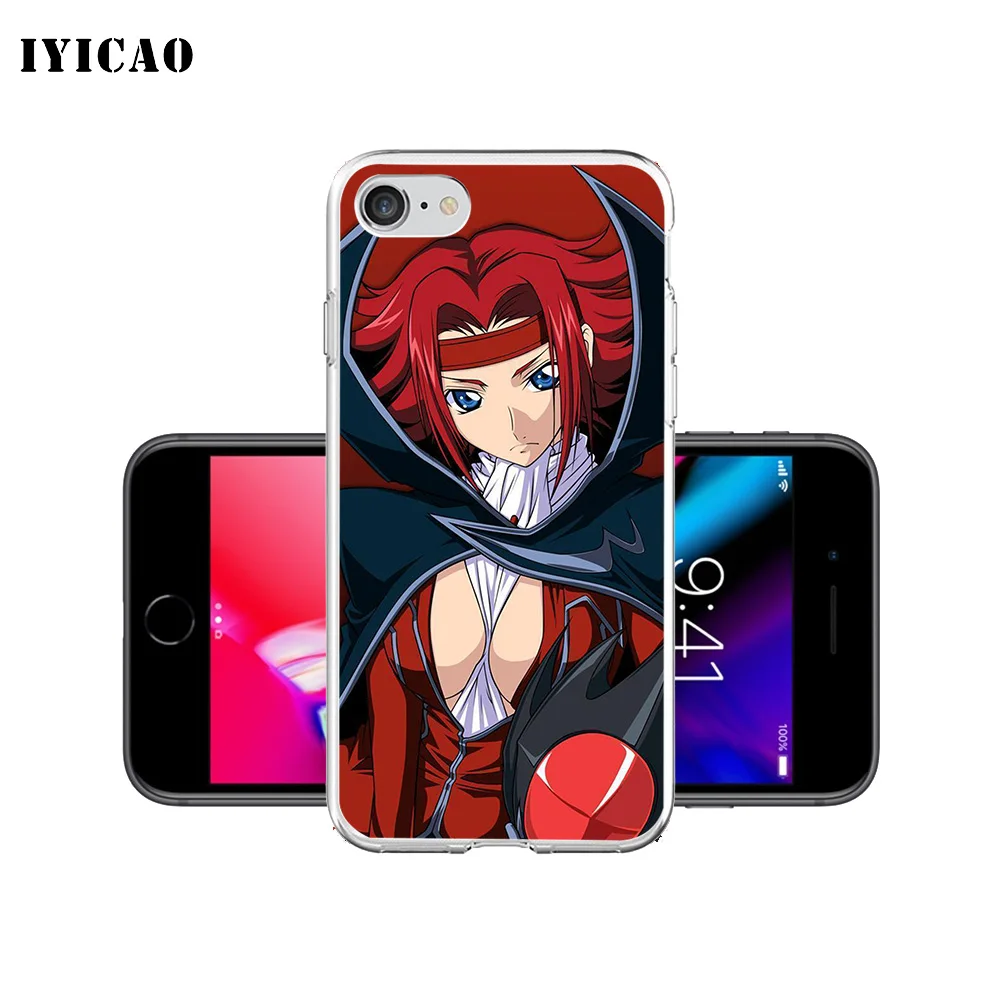 IYICAO код Geass Мягкий силиконовый чехол для телефона iPhone X XR XS MAX 6 6s 7 8 Plus 5 5S SE TPU
