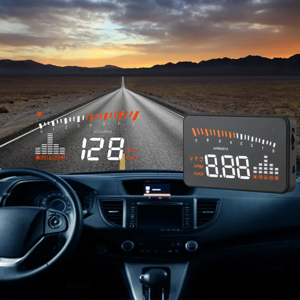 X5 HUD Автомобильный дисплей проекционный Стайлинг сигнализация скорости OBD II