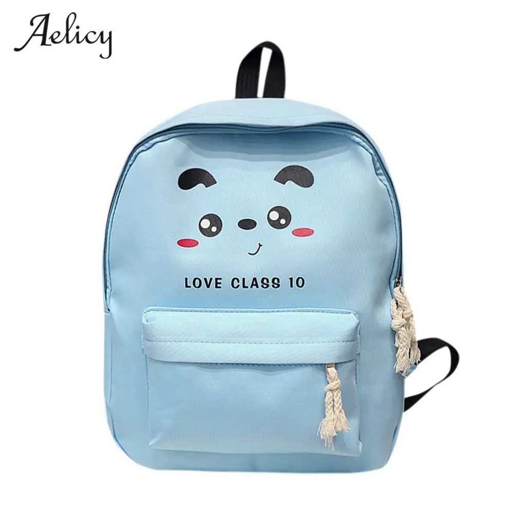 Aelicy роскошный мультяшный рюкзак с принтом милый на молнии Mochila Feminina Escolar Character Sac A