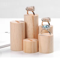 hot selling new design wooden 5pcsset popular rings holder jewelry storage jewelry display stand keychain rack