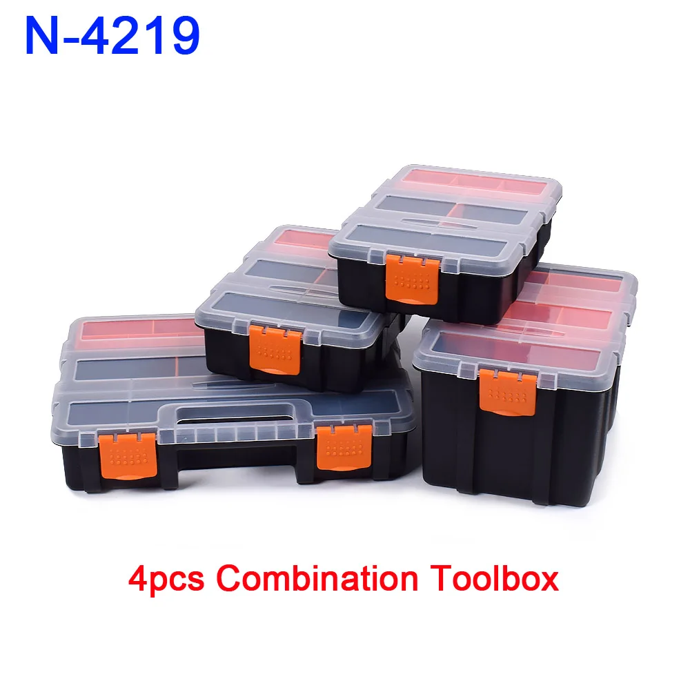 N-4219 NEWACALOX 2-22 ящика, оборудование, ремесло, пластиковый шкаф, настенное крепление, ящик для инструментов, комбинированная коробка для хранения, высокое качество, чехол для инструмента - Цвет: N-4219
