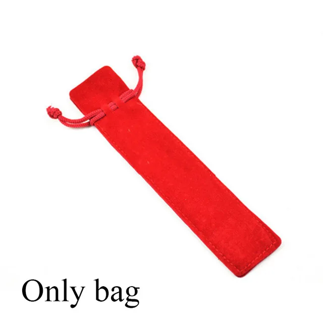 Red bag Роскошная металлическая шариковая ручка для деловых подарков Письма День рождения подарки для школы и офиса материалы Канцтовары 0,5 мм - Цвет: Red bag