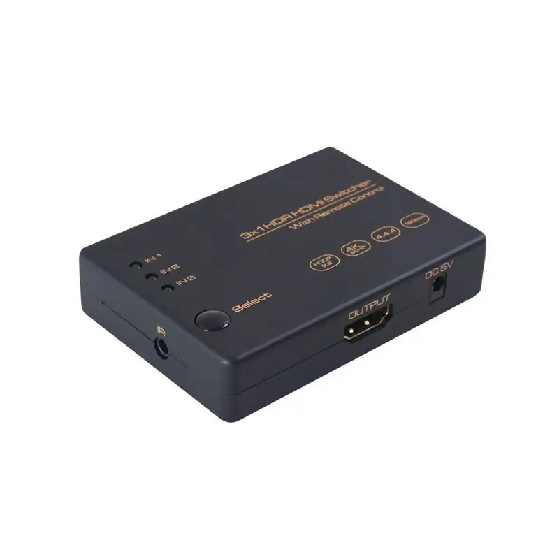 HDMI коммутатор 4 K 3 порта с ИК-управлением 4K60Hz HDCP 2 0 Dolby Atmos &amp ATS Автоматическое