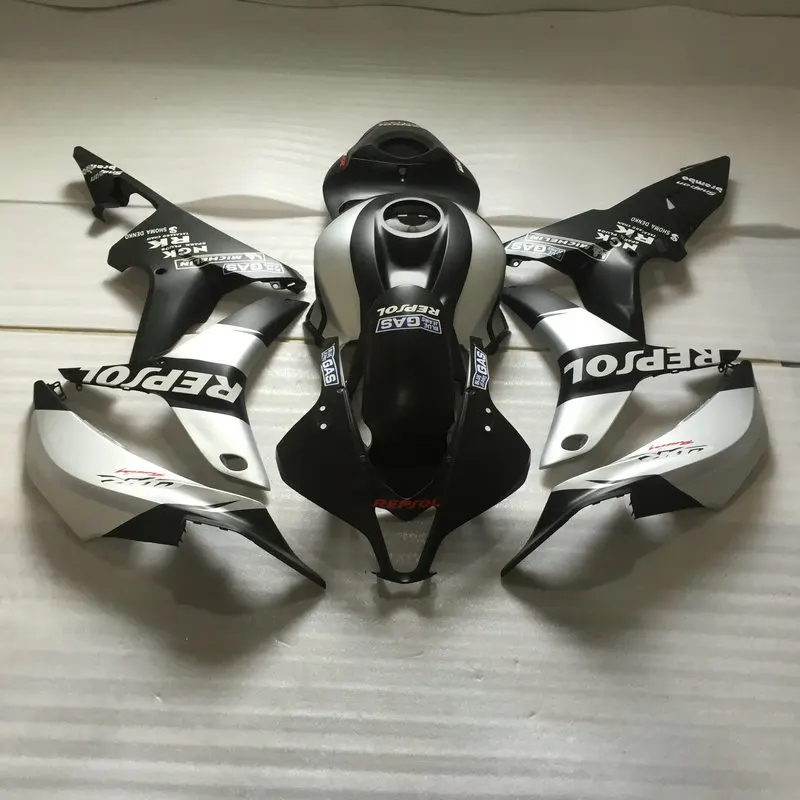 Комплект обтекателей под давлением для HONDA CBR600RR 07 08 CBR 600 RR F5 600RR 2007 2008 ABS Серебряный