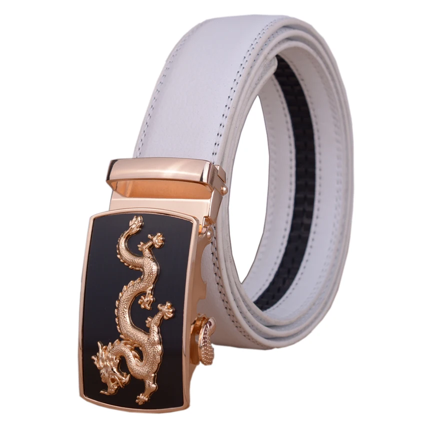 

Fashion Leisure Designer Leather Belt Men Belt with Dragon Automatic Buckle Male Saistband Belt for Men's Strap