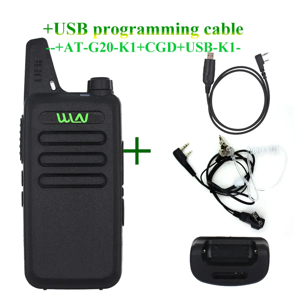 Мини-рация WLN KD-C1UHF 400-470 МГц 5 Вт с 16 каналами двухстороннее радио лучше чем BF-888S |
