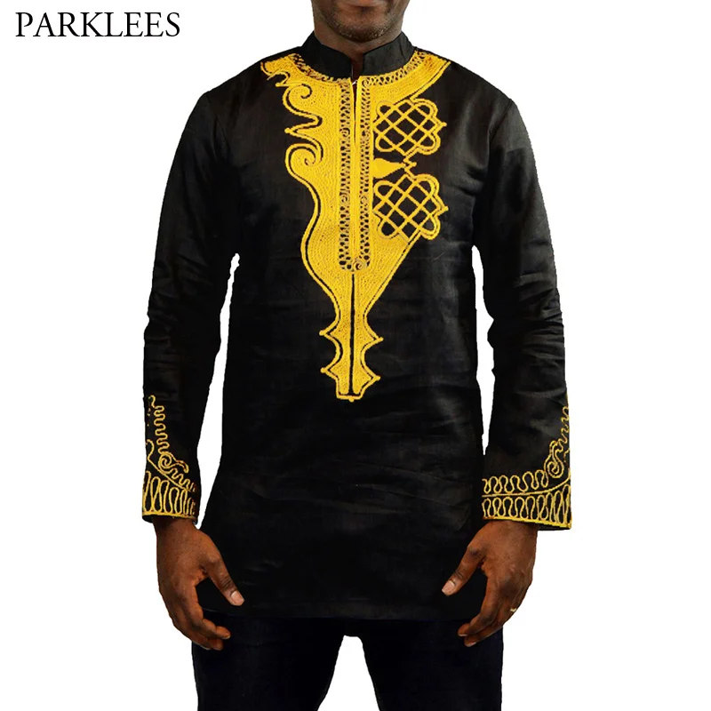 Мужская африканская одежда топы футболка Homme Dashiki брендовая новая с длинным