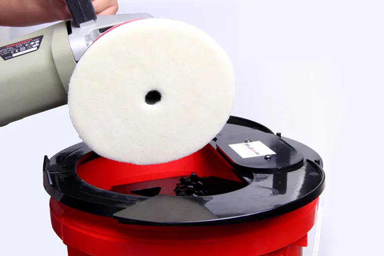 SPTA 20L Electric Polishing Pad Washing Bucket Foam Buffing Pad Cleaner Wool Pads Washing Bucket Buffer Powered Pad Washer