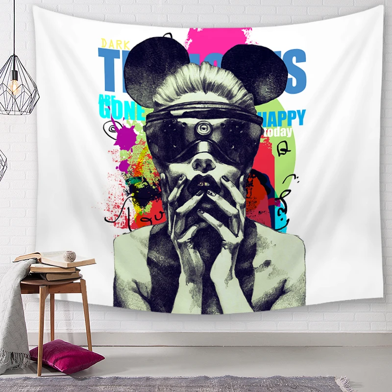 Color Avatar Printed Mandala Tapestry Wall Hanging Decoration Hippie Beach Throw Towel Yoga Mat | Дом и сад