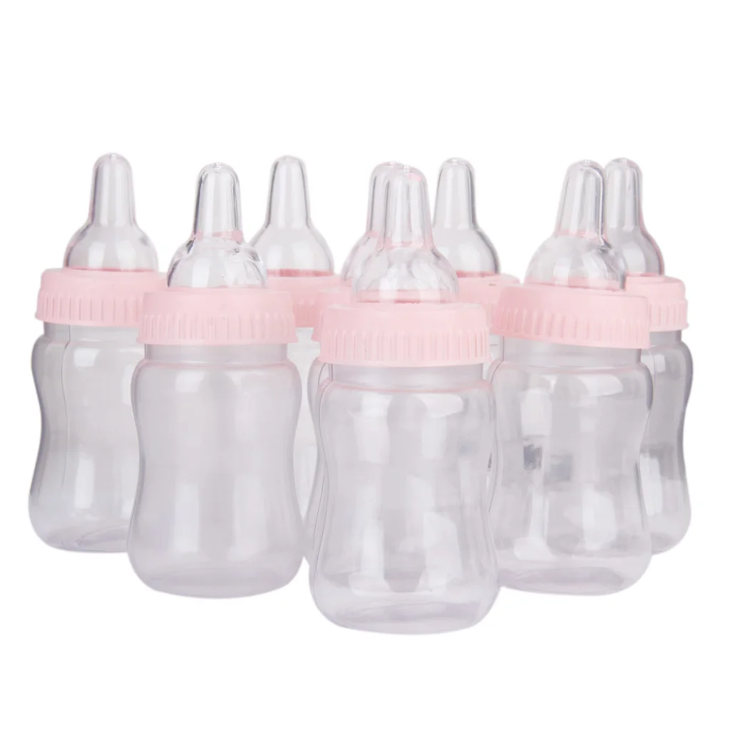 12Piece Baby Bottle Shower Favor,Mini Candy Bottle,Baby Shower Supplies Boy Girl Newborn Baby Birthday Party Decor images - 6