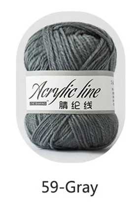 Meetee 5 шт. акриловая шерстяная пряжа крючок для обуви линия DIY ручной вязания крючком инструмент для декорирования тапочек шляпа свитер Швейные аксессуары BD433 - Цвет: 59