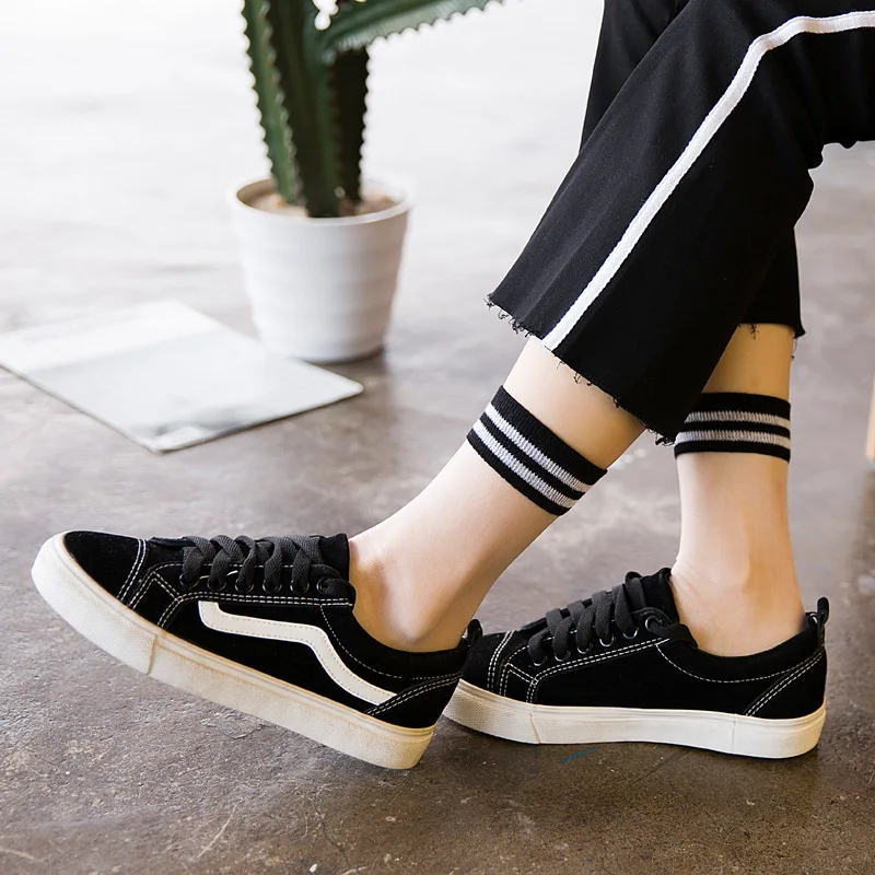 Новинка 2018 женские носки радужные с кристаллами классные цветные полосатые в