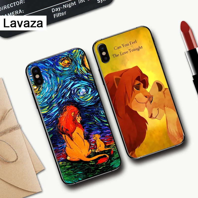 Силиконовый чехол с изображением мультяшного фильма Король Лев для iPhone 5 5S 6 6S Plus 7
