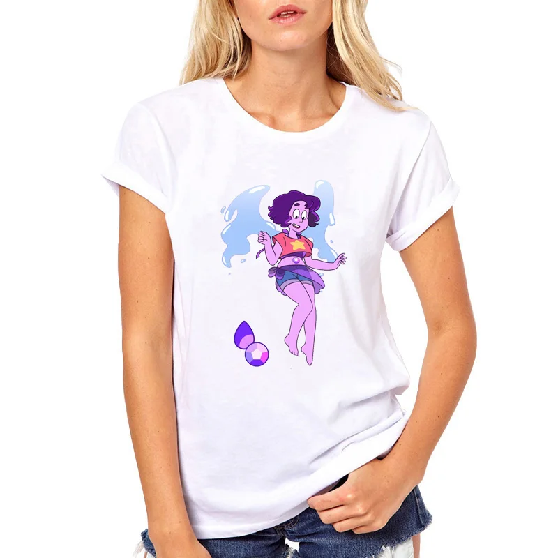 Лидер продаж крутая футболка Steven Universe женские летние топы Женская Повседневная