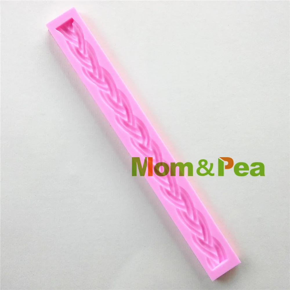 0961 Бесплатная доставка силиконовая плетеная веревка Mom &amp Pea украшение для торта