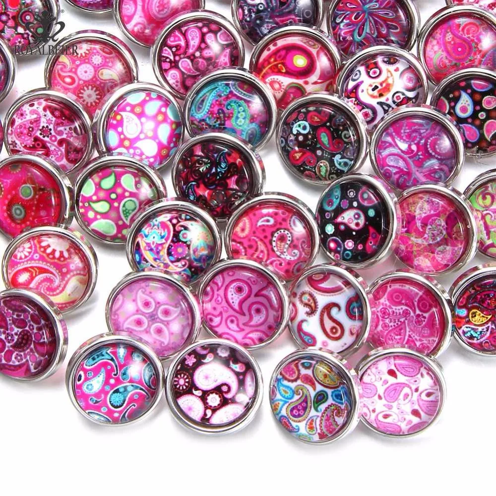 

RoyalBeier 20pcs/lot Life Tree Snap Button Charms 18mm Snap Button For 20mm Snap Bracelet Snap Jewelry