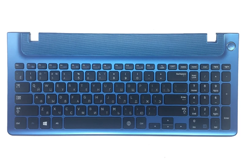 Русская клавиатура с синей рамкой для samsung NP355E5C NP355V5C NP300E5E NP350E5C NP350V5C RU Ноутбук раскладка клавиатуры
