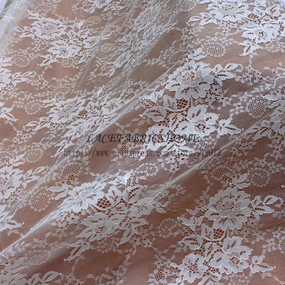 La Belleza Off white rose цветы Франция кружево свадебная подкладка ткань свадебное платье кружево 1 ярд 59 ''ширина