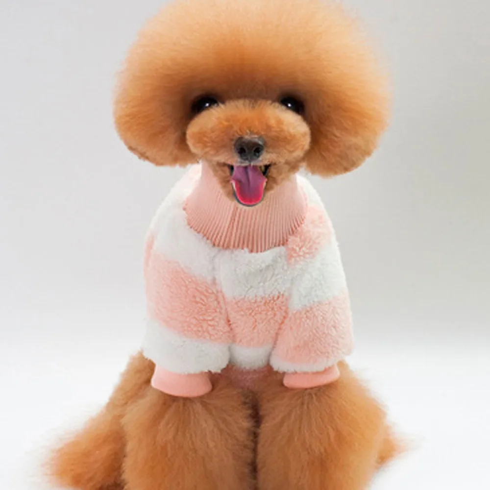 Куртка Transer Ropa для собак и кошек модная одежда в полоску зимний костюм щенка 18