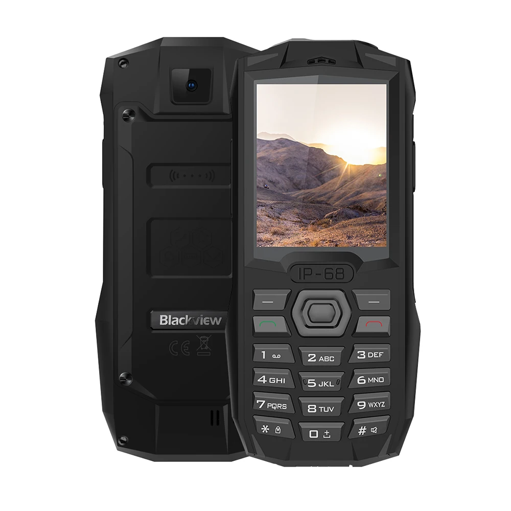 Blackview BV1000 IP68 tri доказательство 2 4 дюймов мобильного телефона 3000 мАч громкий