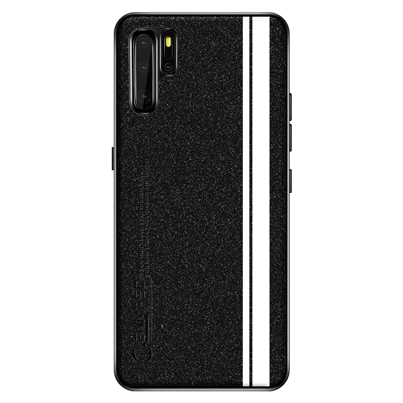 Чехол для HUAWEI P30 Pro, модный кожаный мягкий защитный противоударный чехол для HUAWEI P30 Lite P30 Pro, чехол для телефона - Цвет: Черный