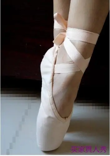 Новинка 2017 профессиональные танцевальные туфли женские парусиновые пуанты