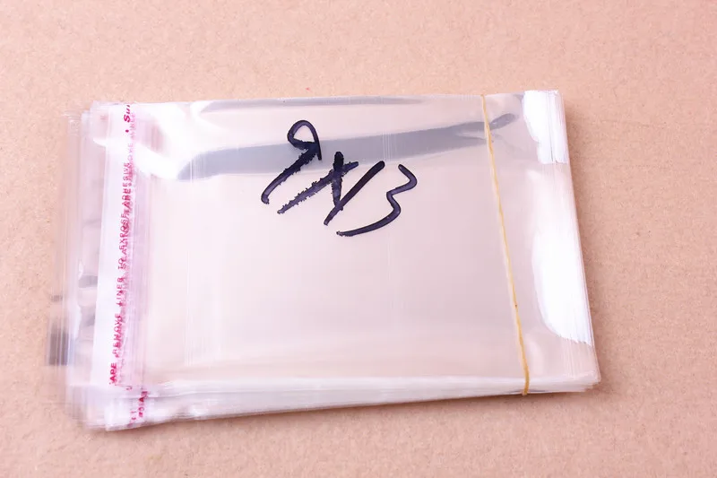 

100pcs high quality OPP Poly Self Adhesive BAG jewelry gift bags 9*13cm
