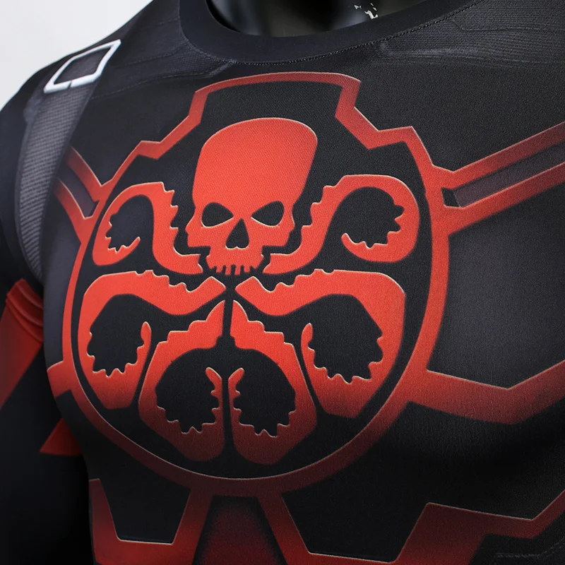 Гидра Капитан Америка 3D печатных футболки для мужчин Мстители 4 Endgame Quantum War