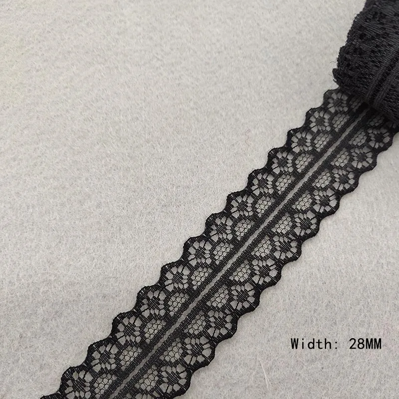 D25 10 ярдов/партия, белое кружево, лента, тесьма, качественная кружевная отделка, сделай сам, Вышитое кружево для шитья, украшения, африканская кружевная ткань - Цвет: D25