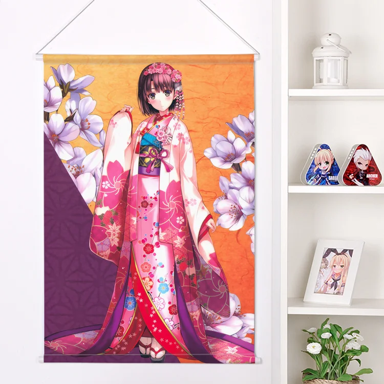 Плоский Новый японский аниме мультфильм saenai heroine no sodate kata персиковый кожа вельвет