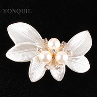 big crystal flower large shell brooch pins with peals wedding jewelry bijouterie corsage dress coat accessories 10pcslot sybb78